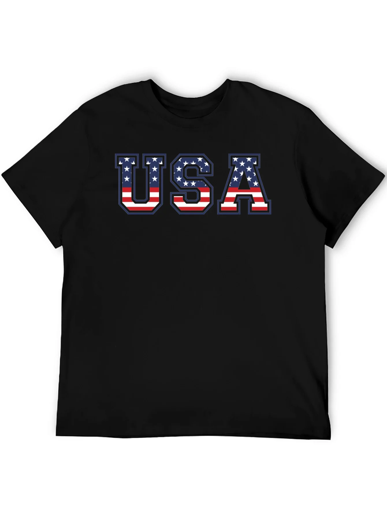 USA American Flag Patriotic Graphic T-Shirt