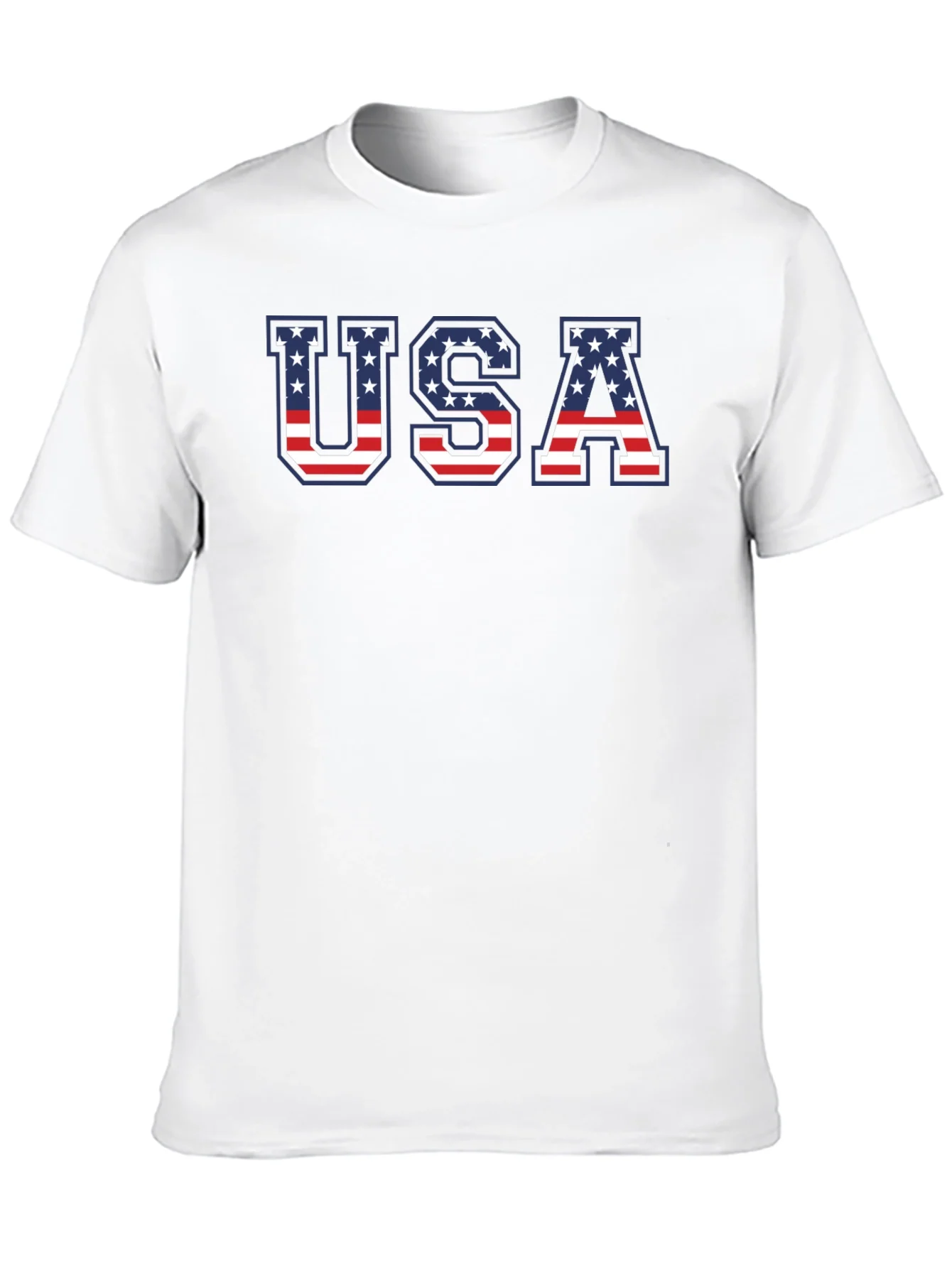 USA American Flag Patriotic Graphic T-Shirt