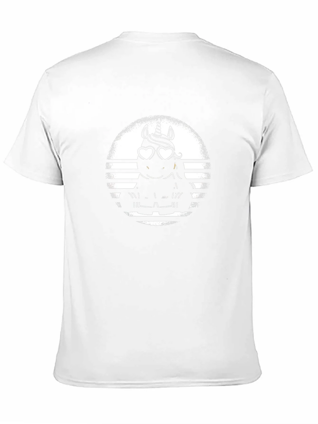 Unicorn Heart Glasses T-Shirt - Black