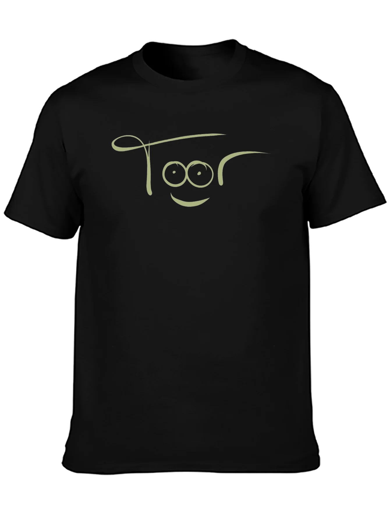 Funny Toor Face Black Graphic T-Shirt