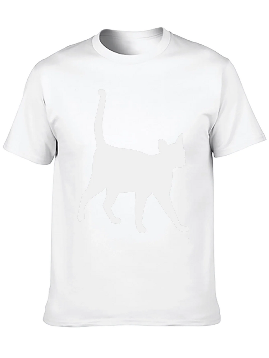 Cool Cat Silhouette Black T-Shirt