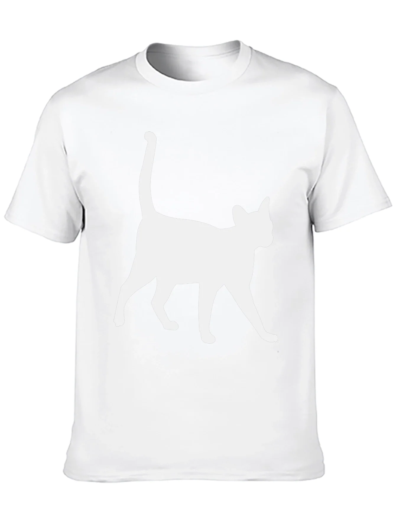Cool Cat Silhouette Black T-Shirt