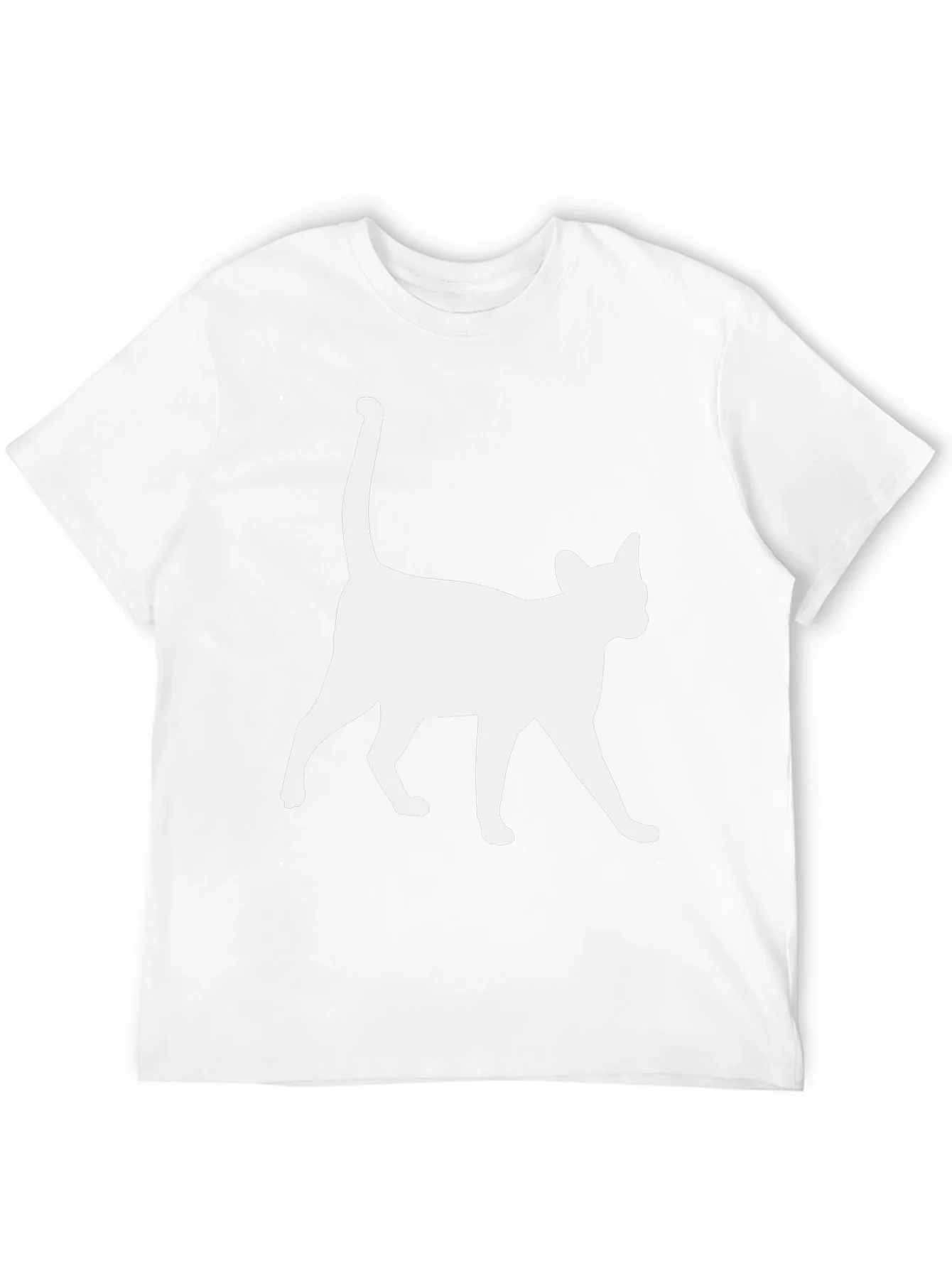 Cool Cat Silhouette Black T-Shirt