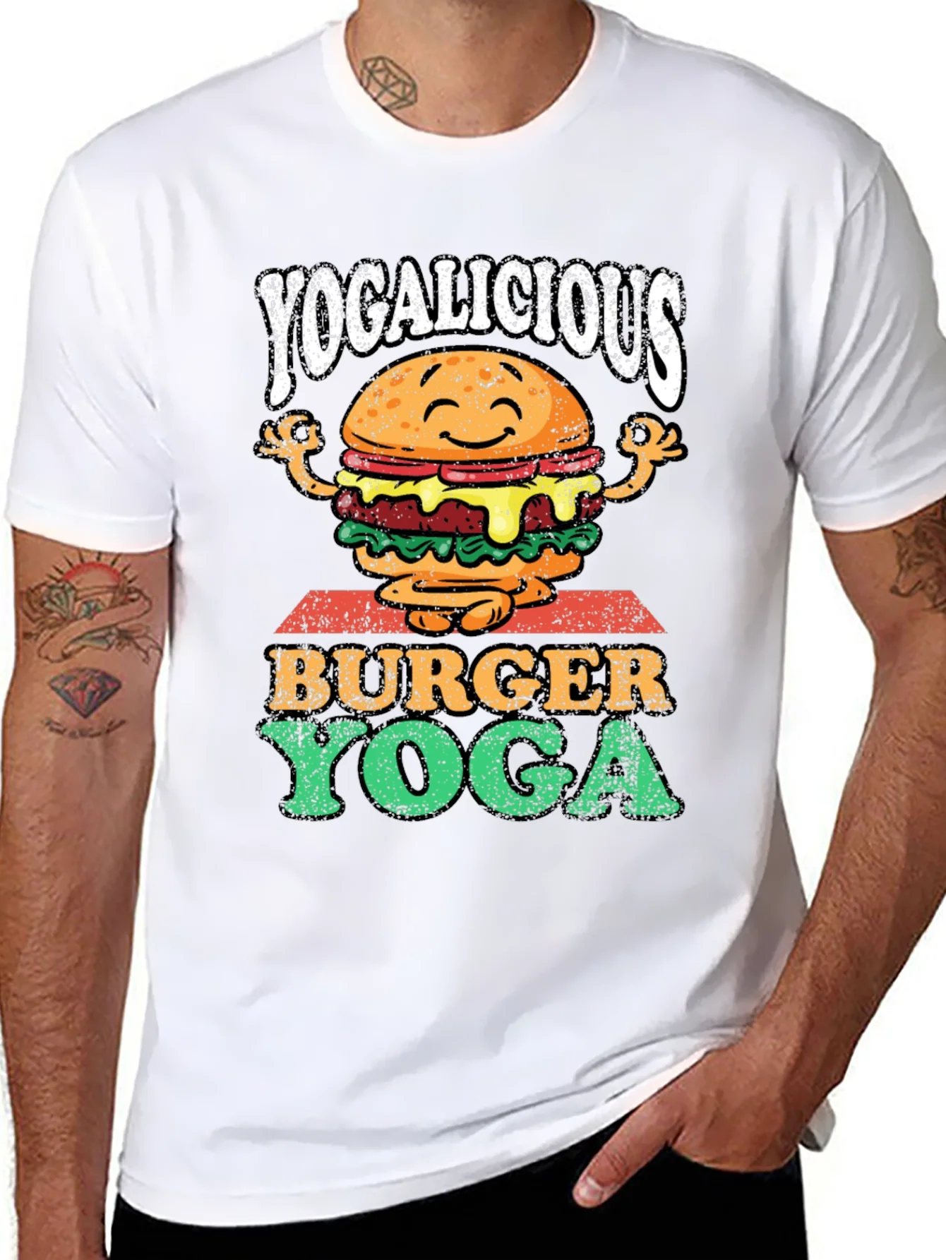 Yogalicious Burger Yoga Graphic Tee