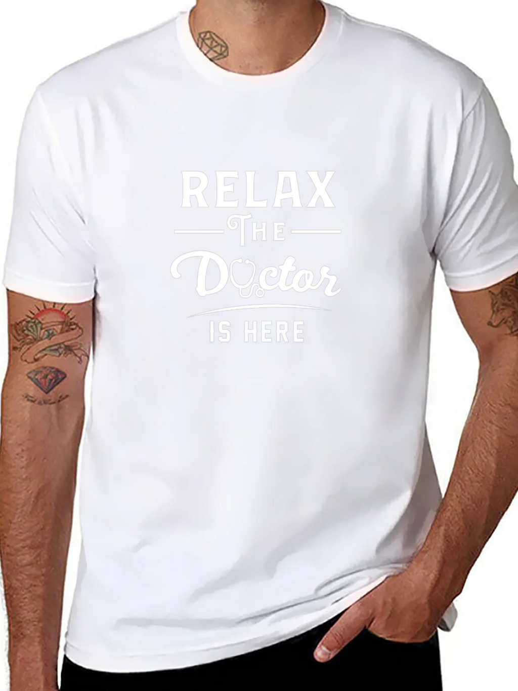 Relax The Doctor Is Here Graphic T-Shirt