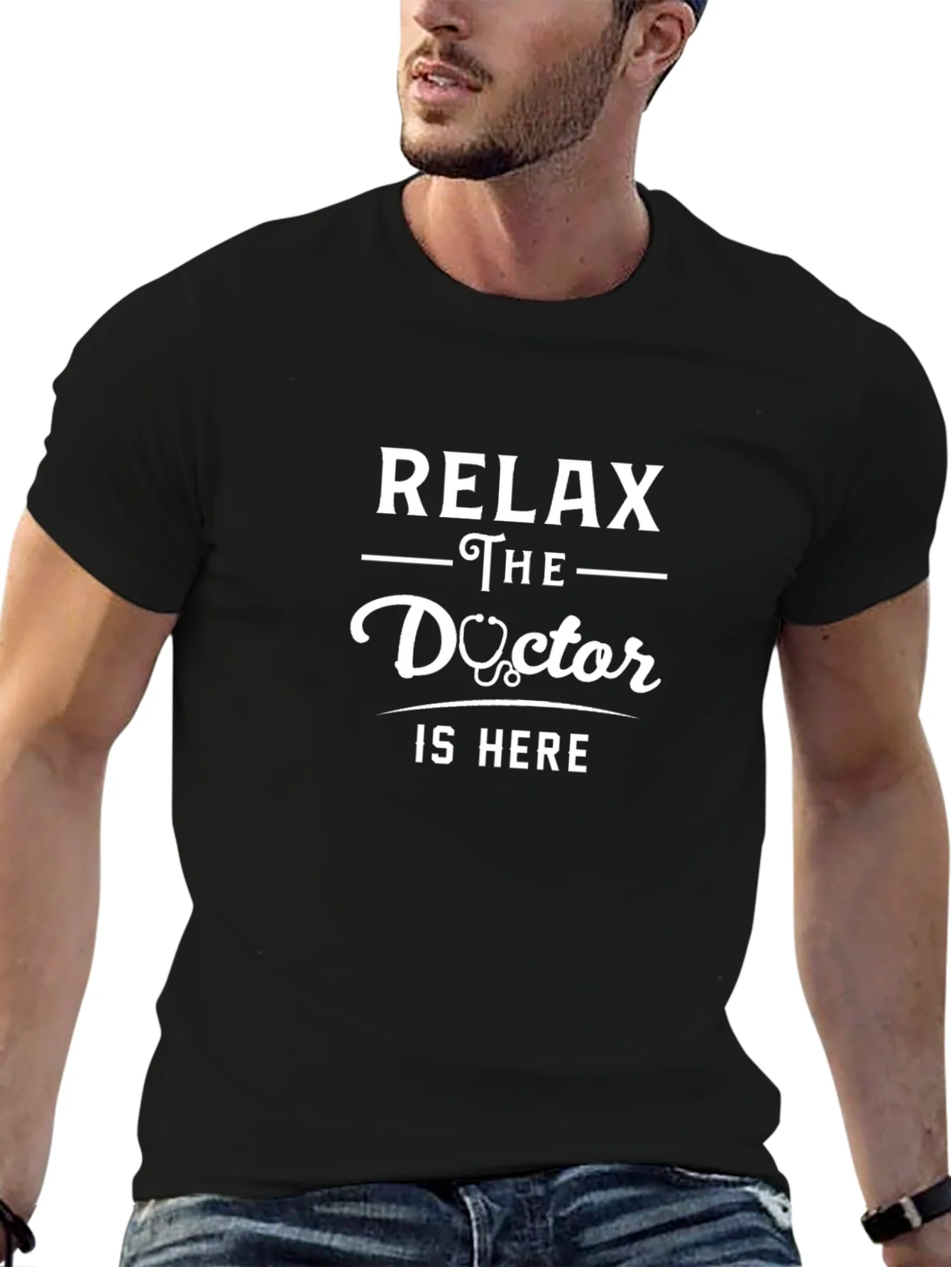 Relax The Doctor Is Here Graphic T-Shirt