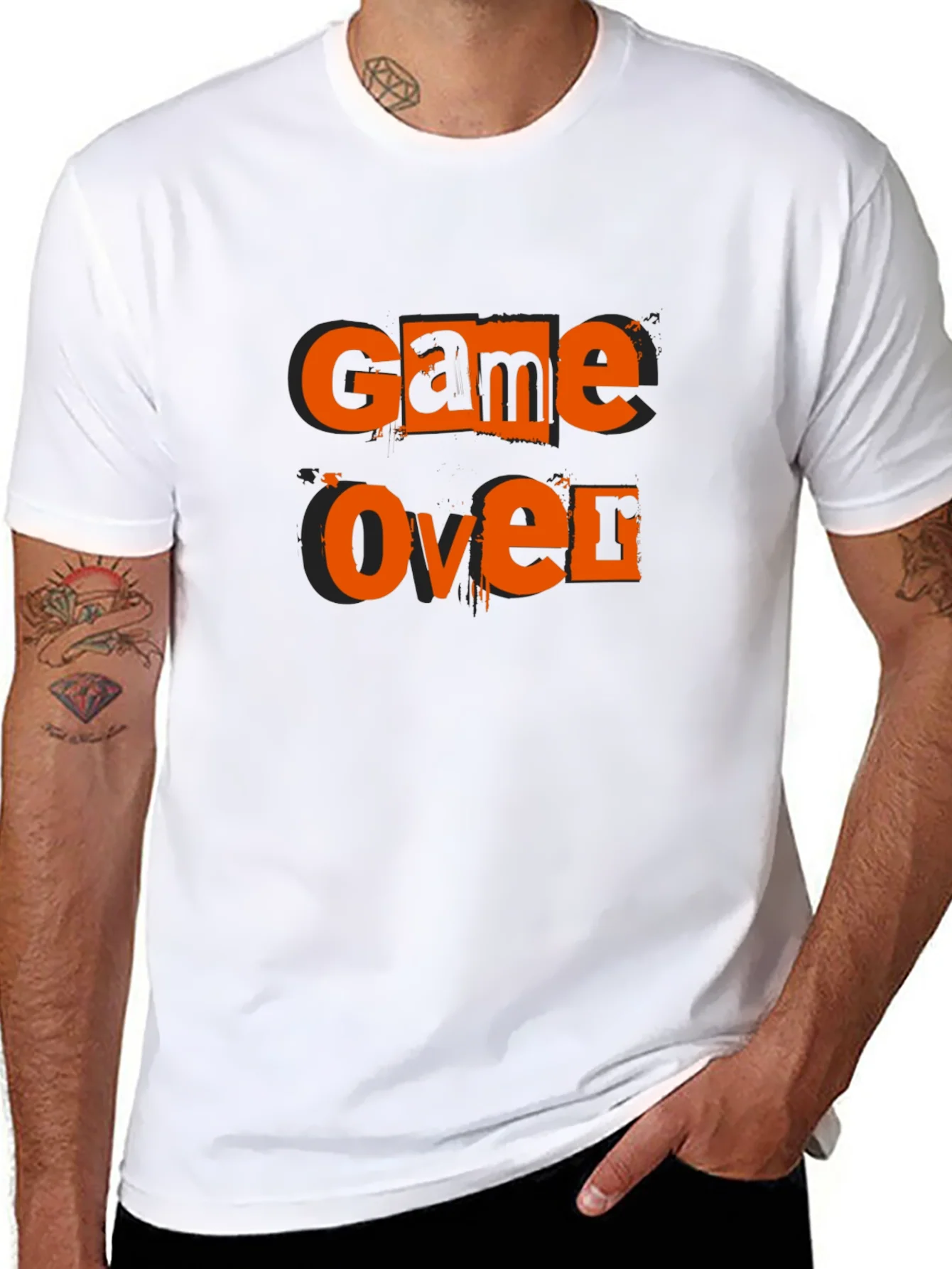 Game Over Black Graphic Tee