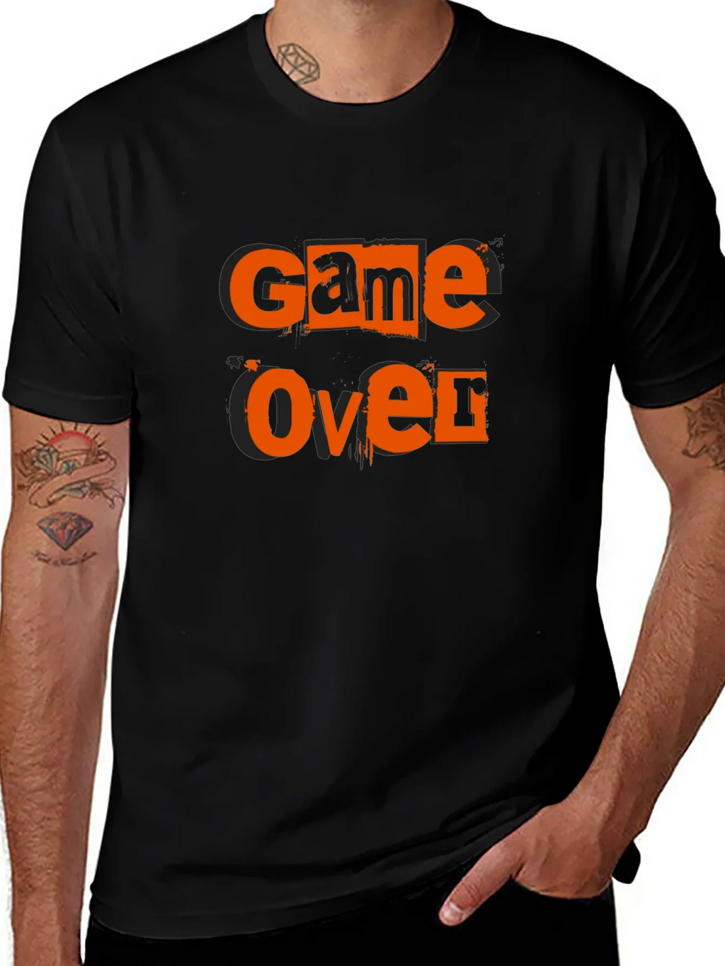 Game Over Black Graphic Tee