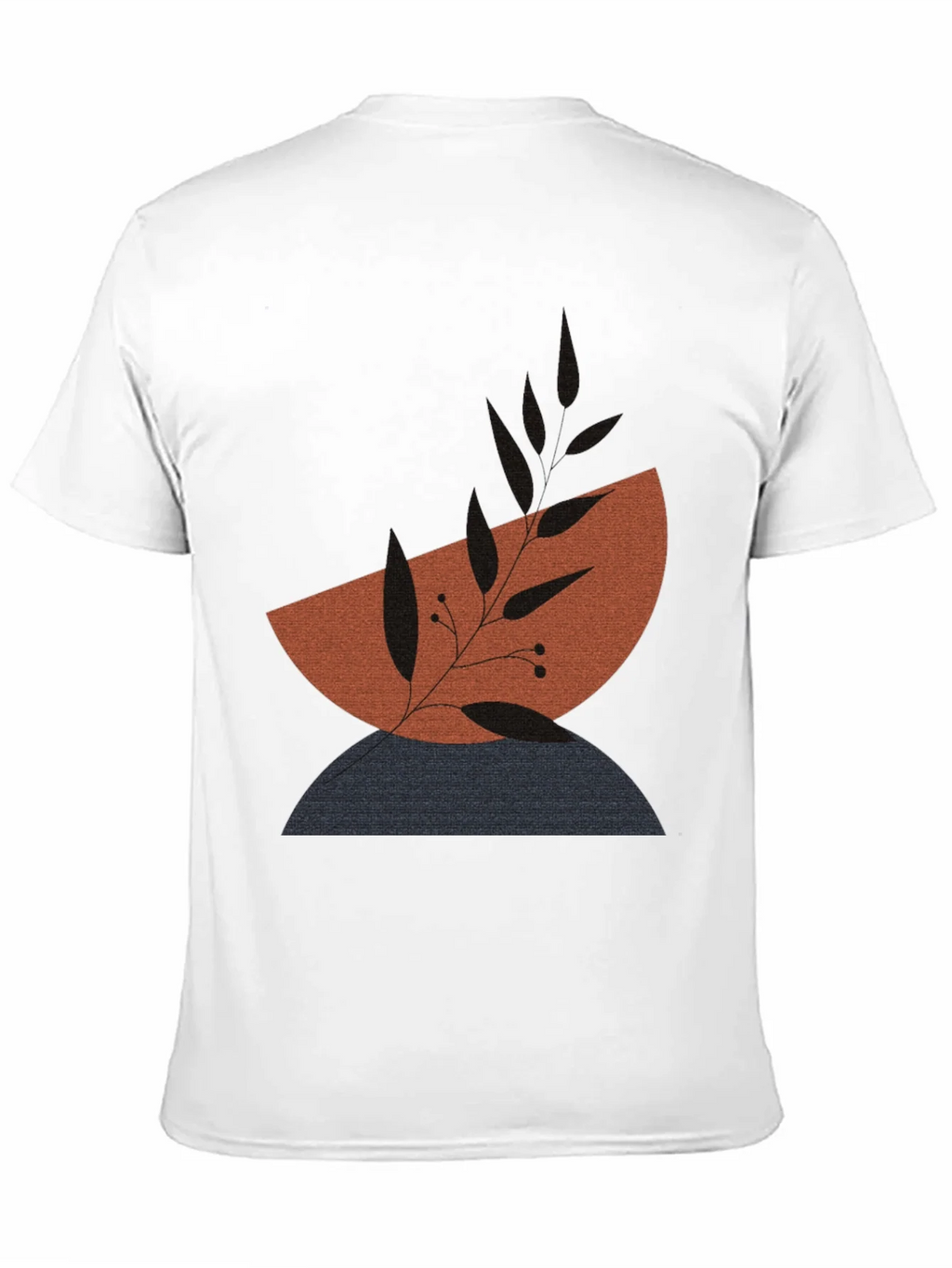 Modern Abstract Graphic Print Mens T-Shirt