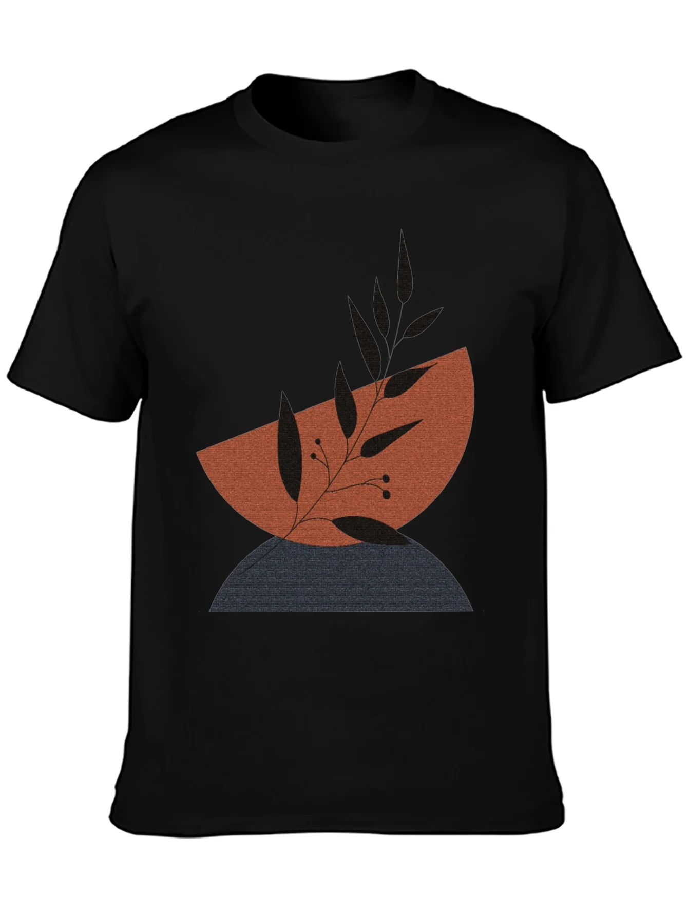 Modern Abstract Graphic Print Mens T-Shirt