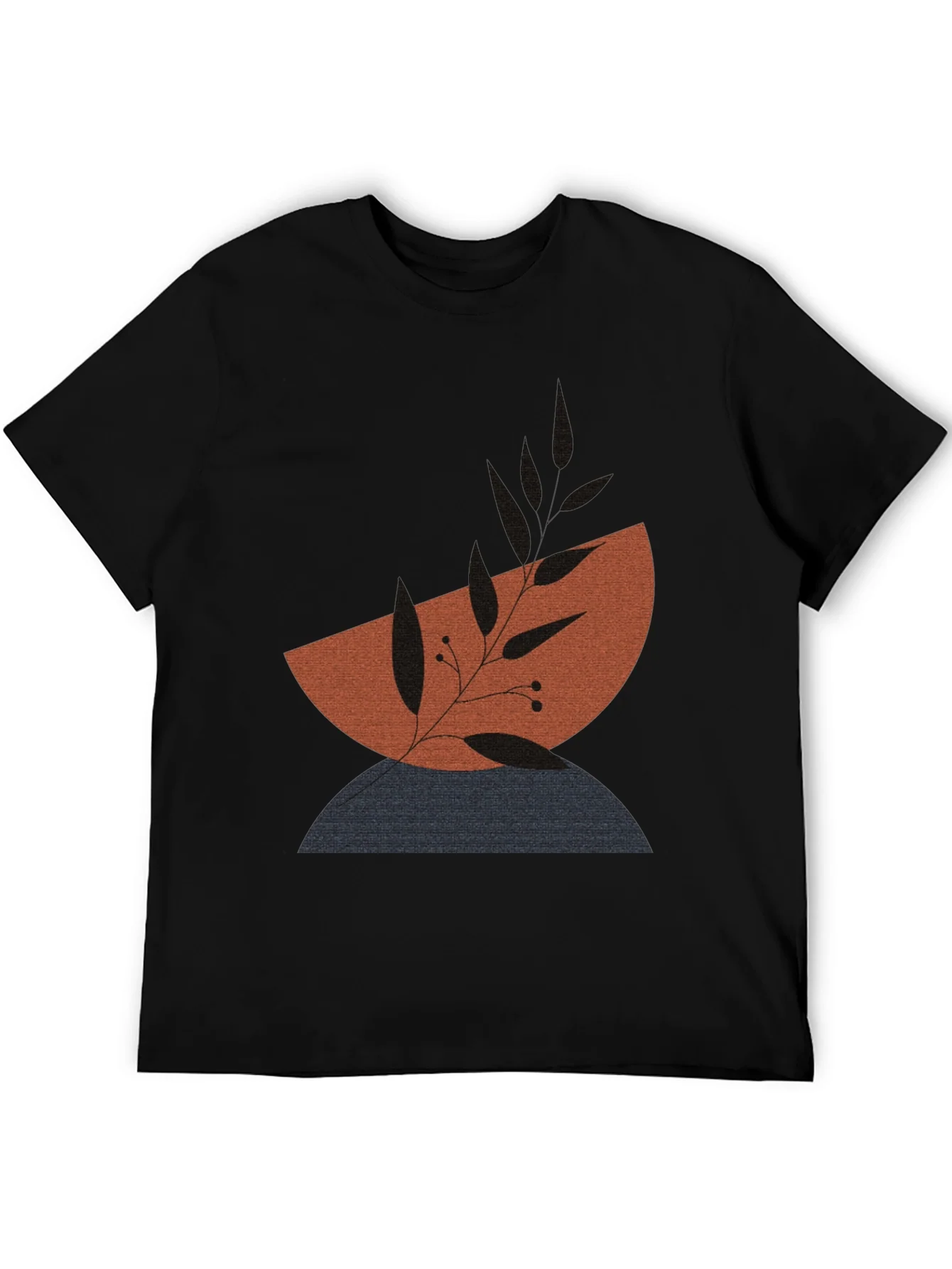 Modern Abstract Graphic Print Mens T-Shirt