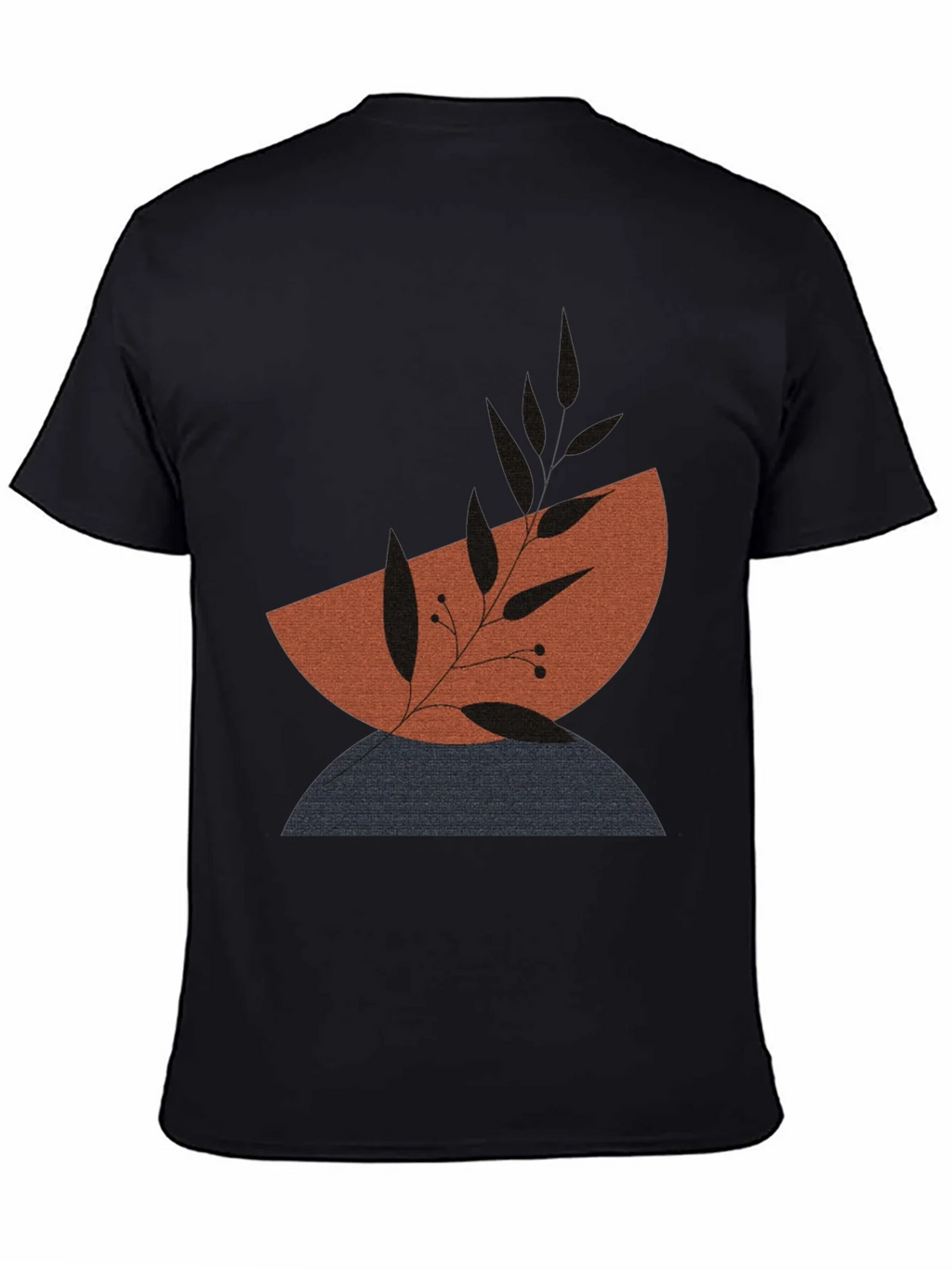 Modern Abstract Graphic Print Mens T-Shirt