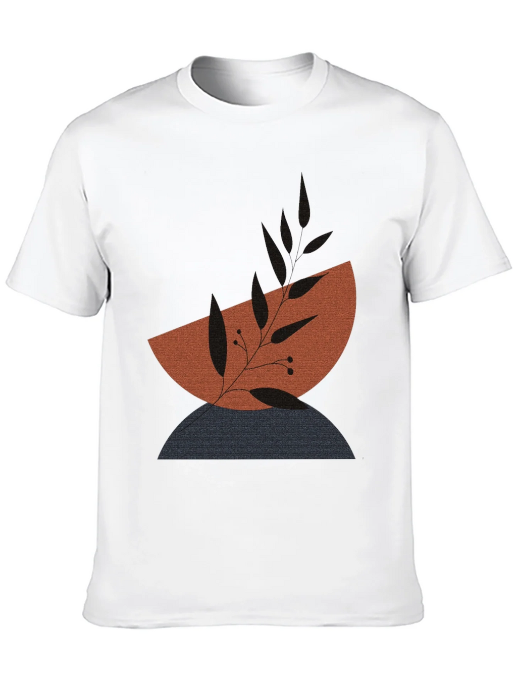 Modern Abstract Graphic Print Mens T-Shirt