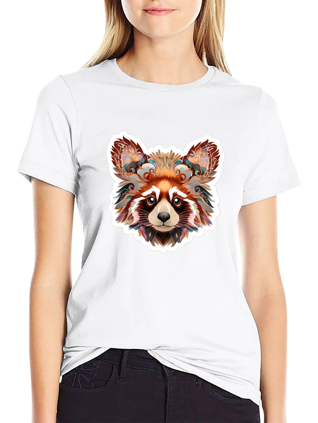 Red Panda Graphic Tee - Stylish Animal Print Shirt