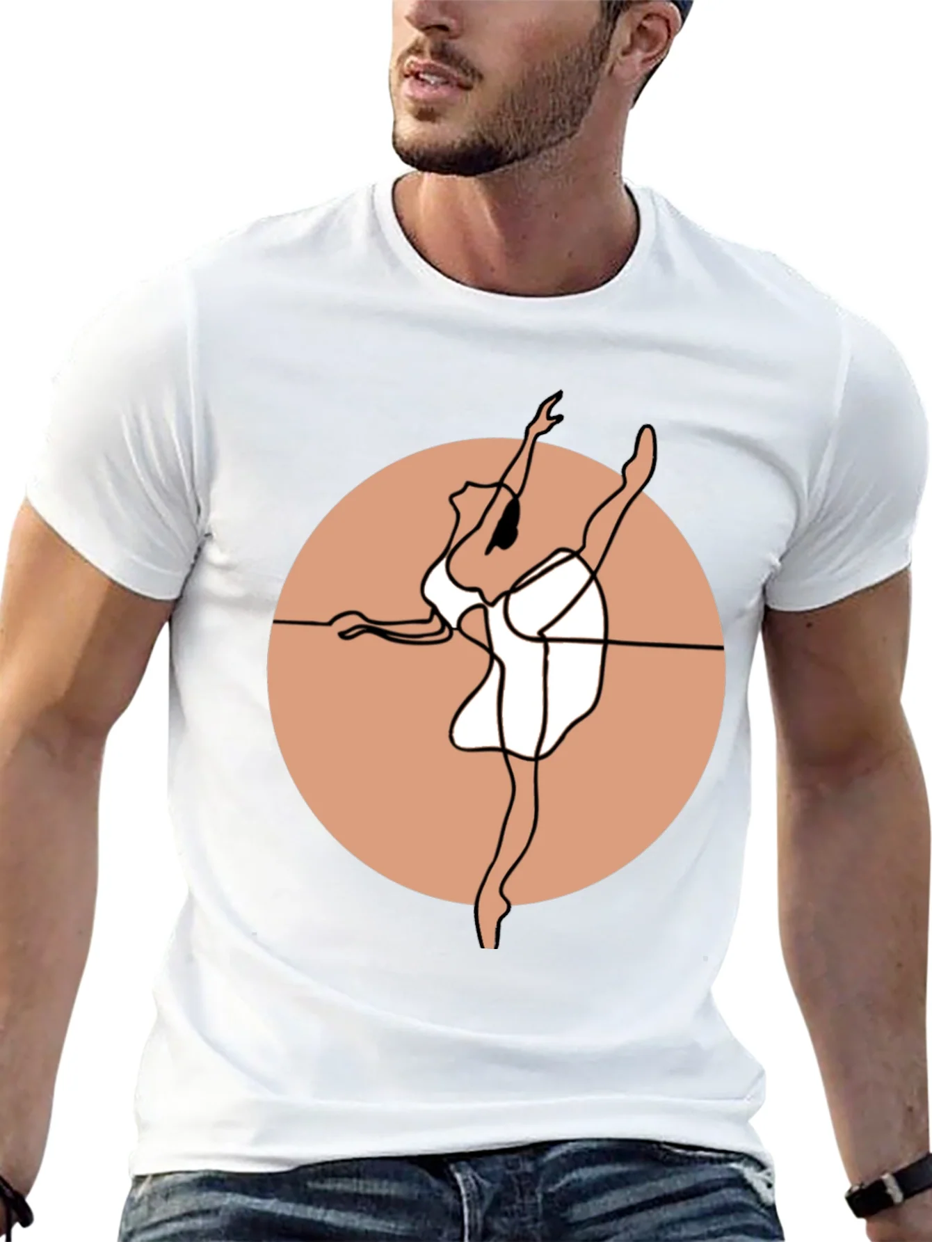 Ballet Dancer Graphic Tee - Stylish Black Cotton Shirt