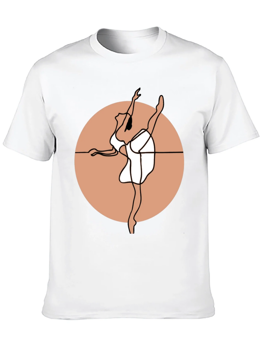 Ballet Dancer Graphic Tee - Stylish Black Cotton Shirt