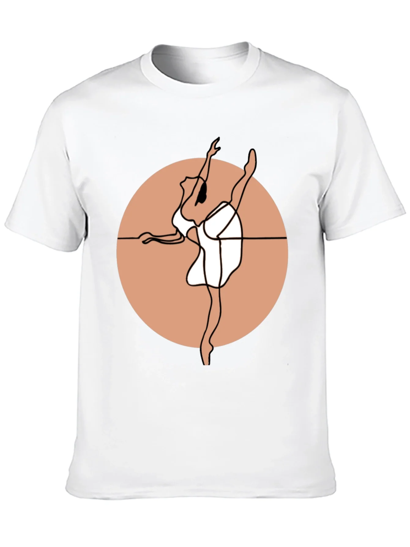 Ballet Dancer Graphic Tee - Stylish Black Cotton Shirt