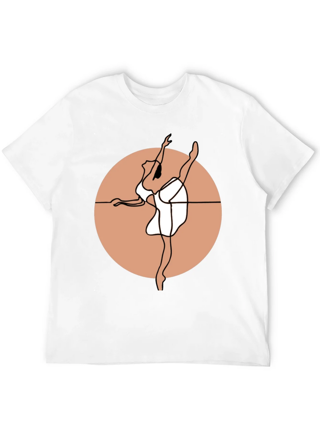 Ballet Dancer Graphic Tee - Stylish Black Cotton Shirt