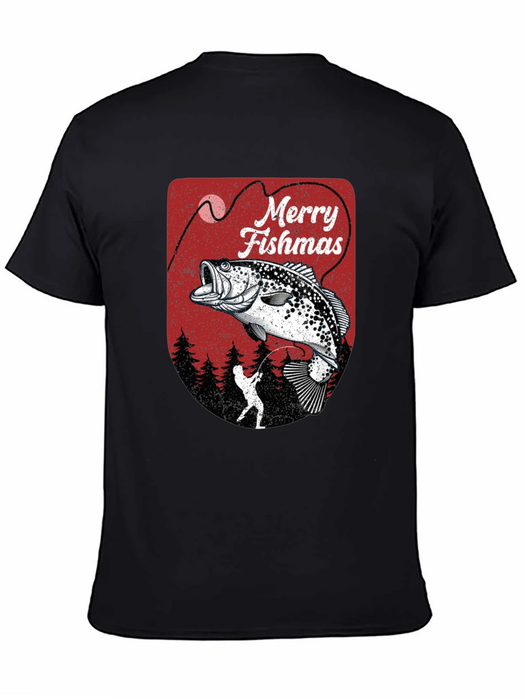 Merry Fishmas Fishing T-Shirt