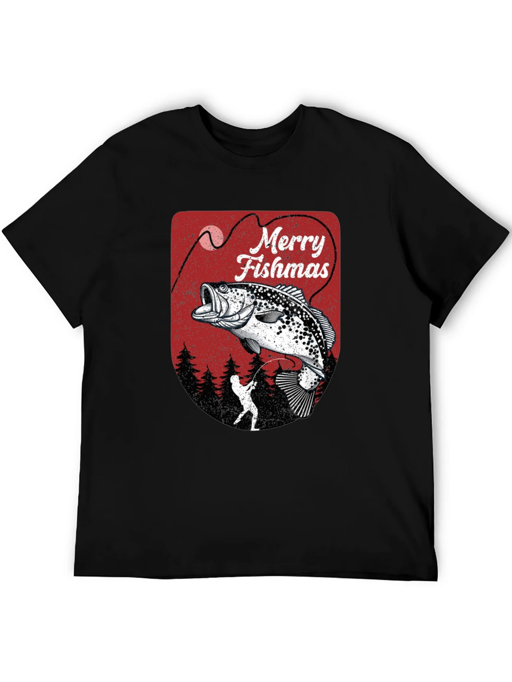 Merry Fishmas Fishing T-Shirt