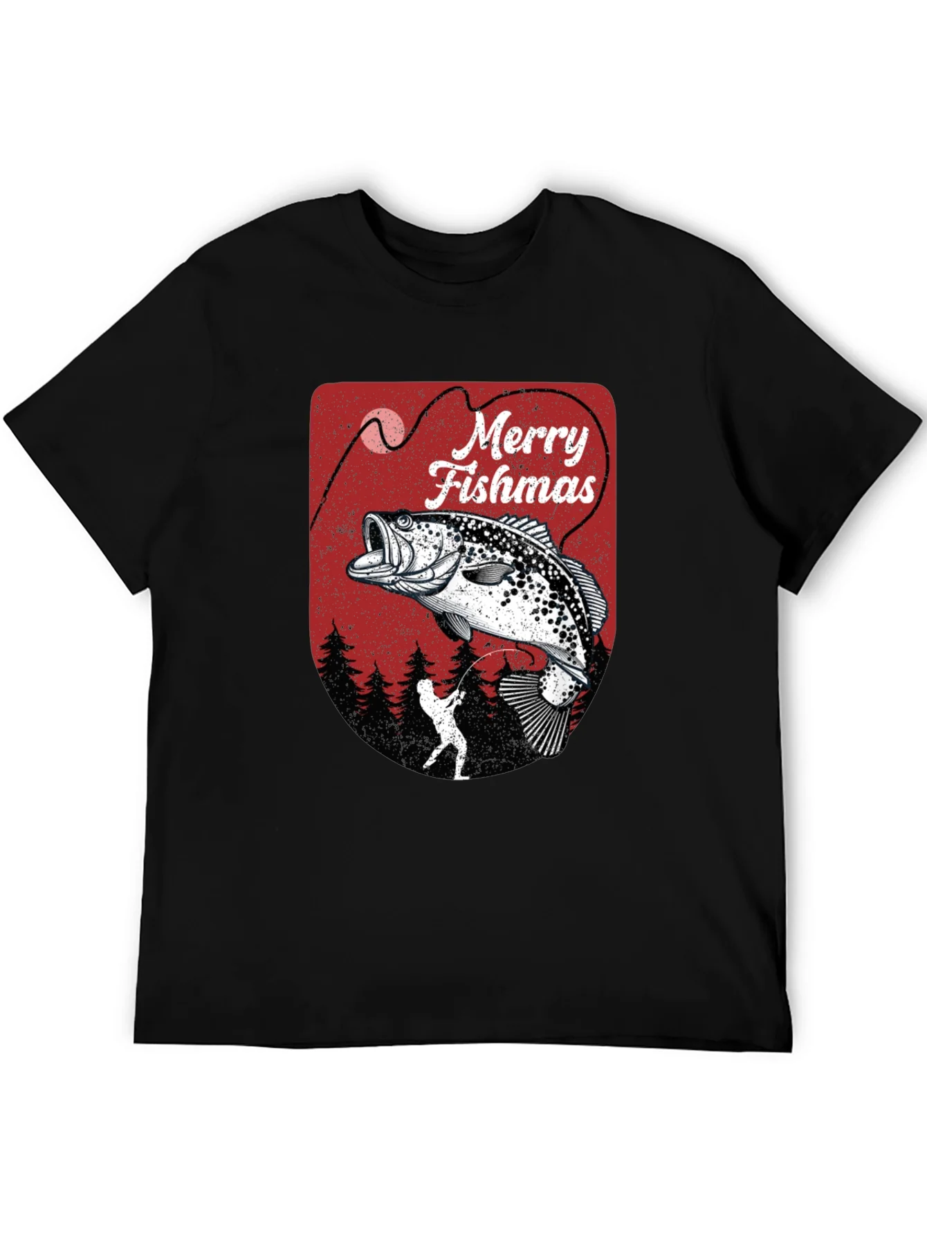 Merry Fishmas Fishing T-Shirt