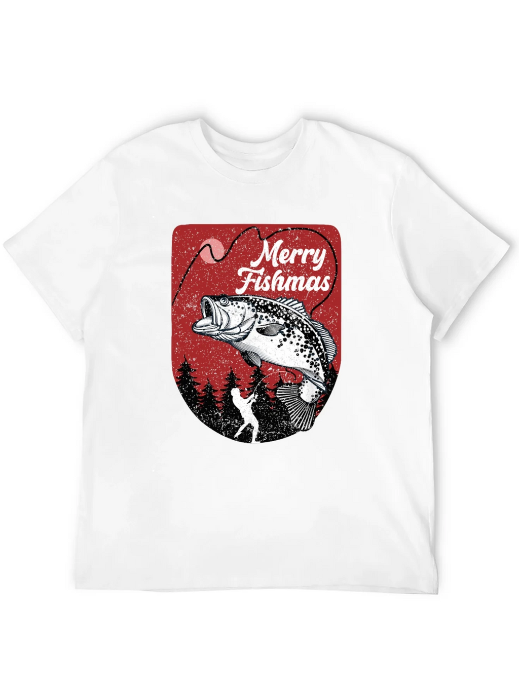 Merry Fishmas Fishing T-Shirt