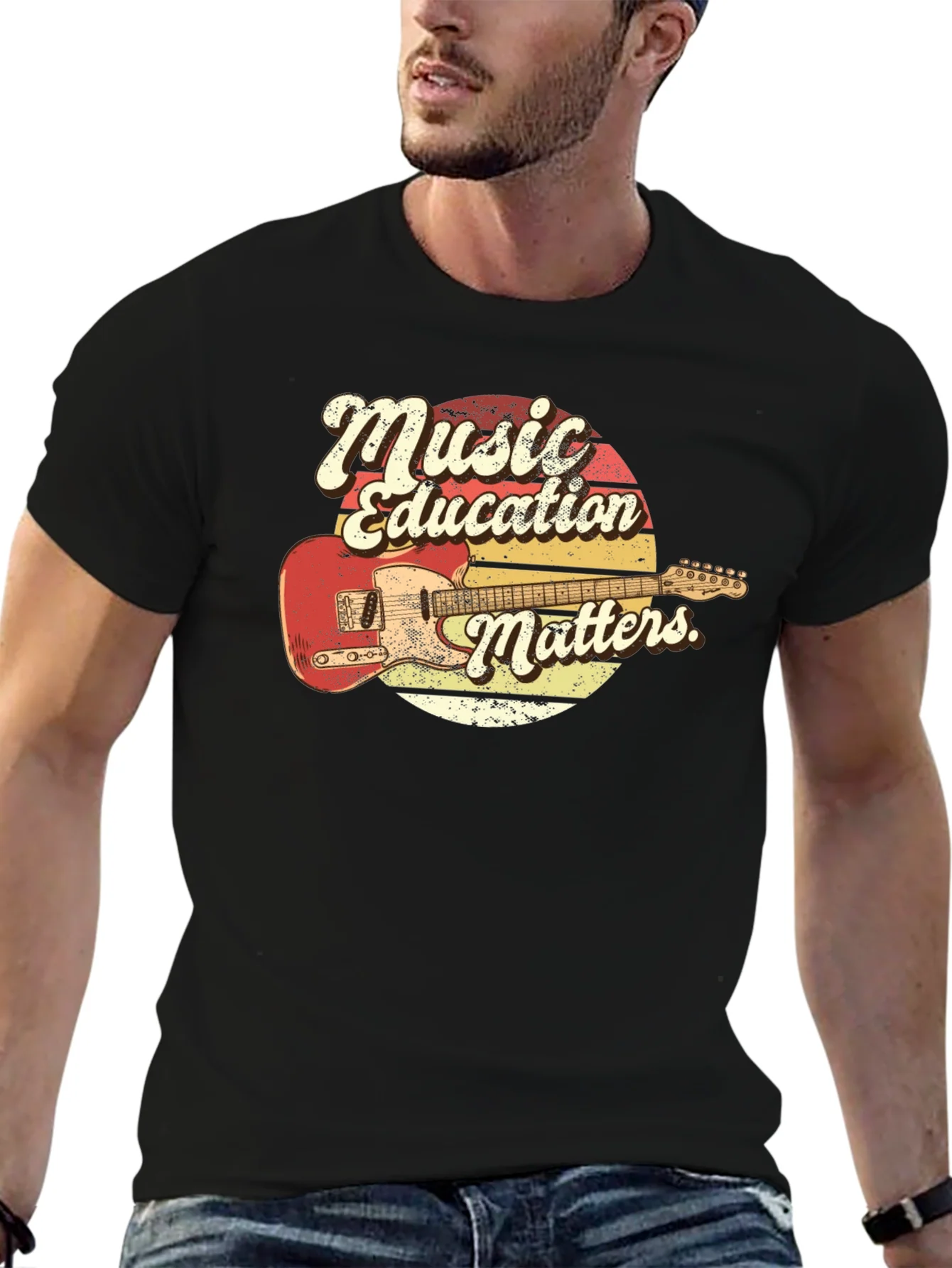 Music Education Matters Guitar T-Shirt