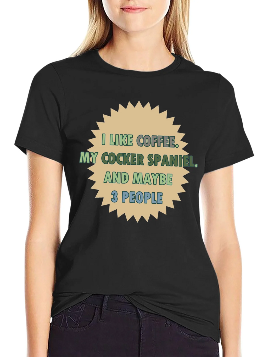 Coffee & Cocker Spaniel T-Shirt - Novelty Tee