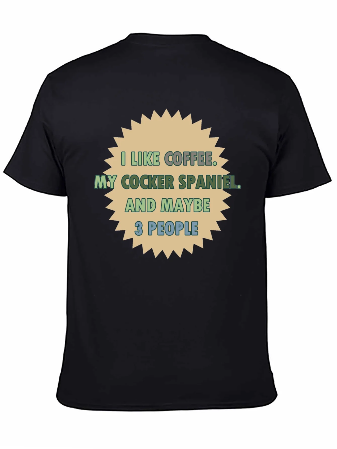 Coffee & Cocker Spaniel T-Shirt - Novelty Tee