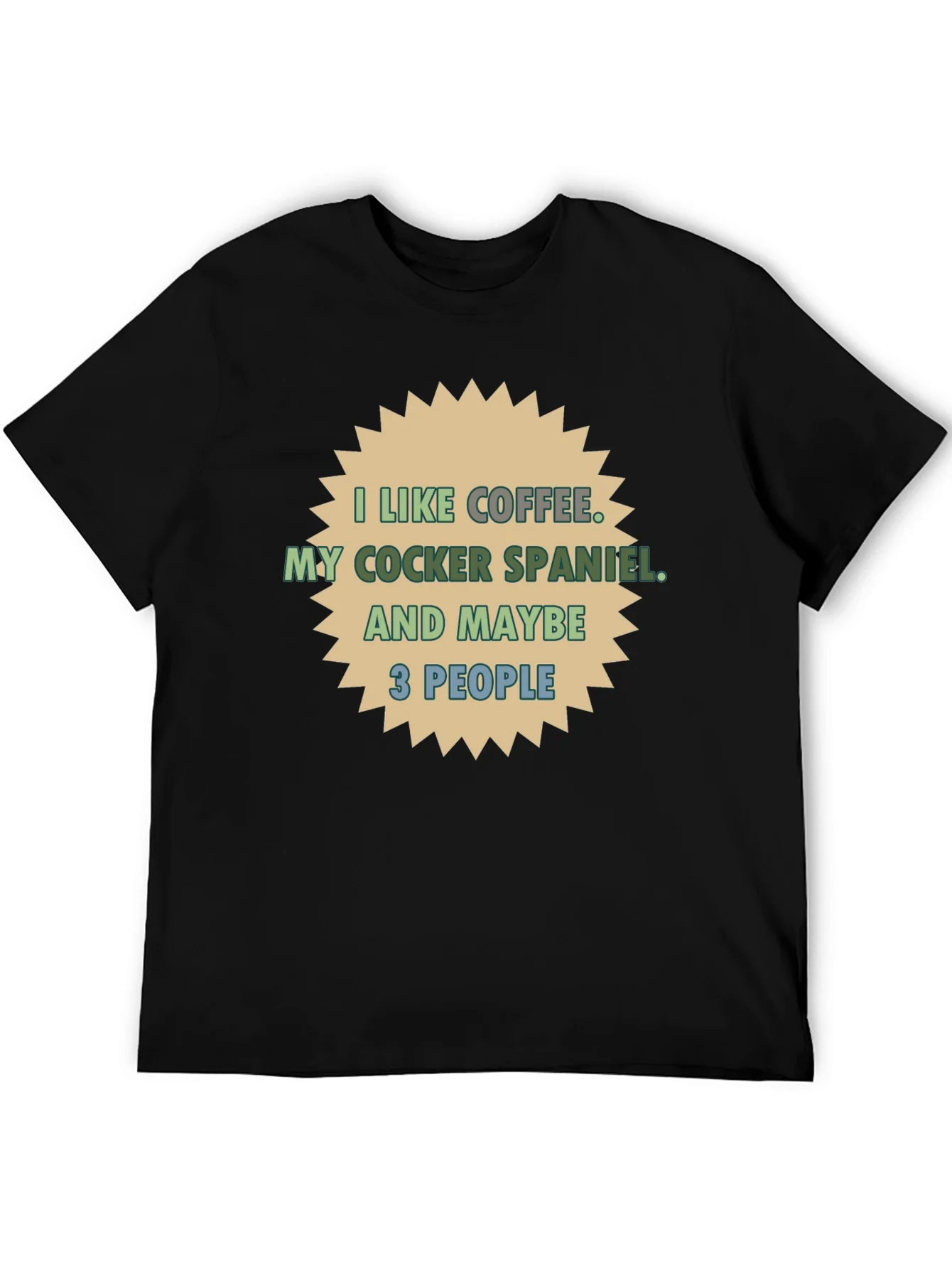 Coffee & Cocker Spaniel T-Shirt - Novelty Tee