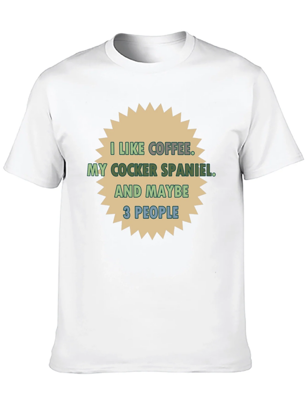 Coffee & Cocker Spaniel T-Shirt - Novelty Tee