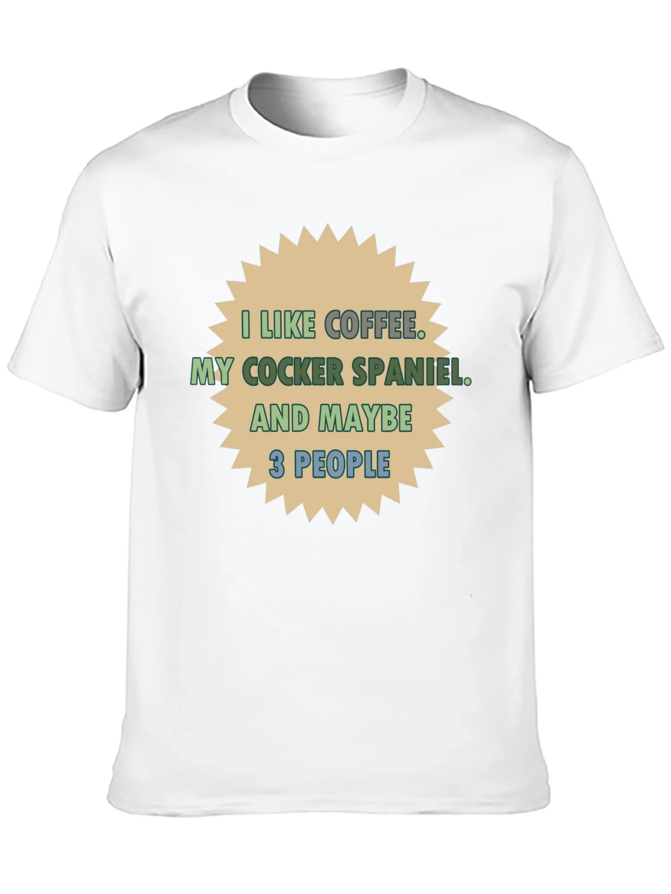 Coffee & Cocker Spaniel T-Shirt - Novelty Tee