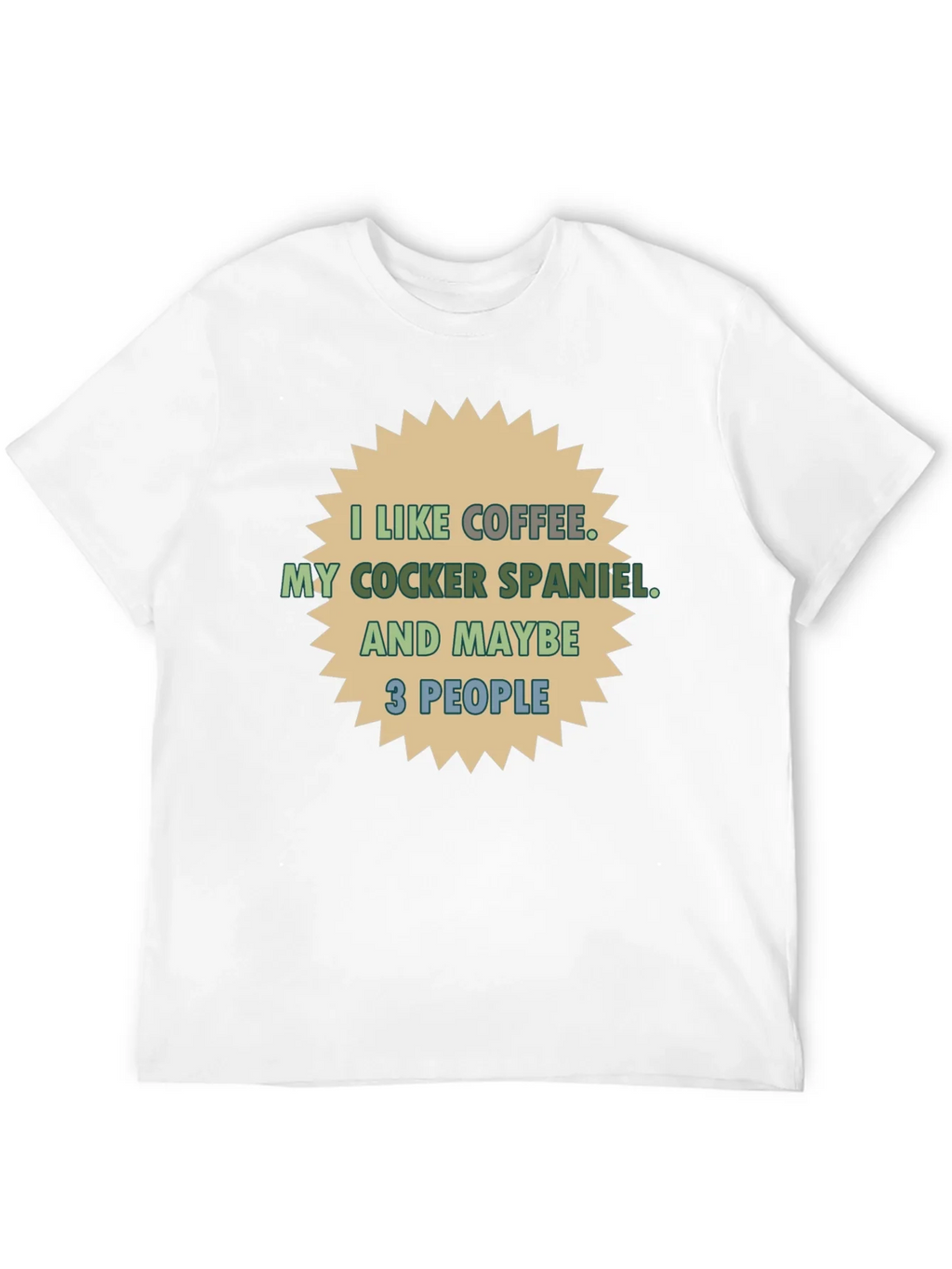 Coffee & Cocker Spaniel T-Shirt - Novelty Tee