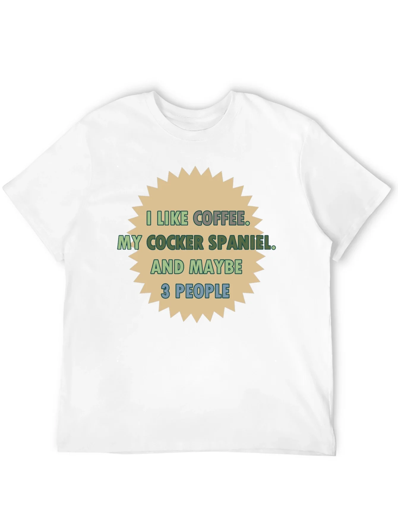 Coffee & Cocker Spaniel T-Shirt - Novelty Tee