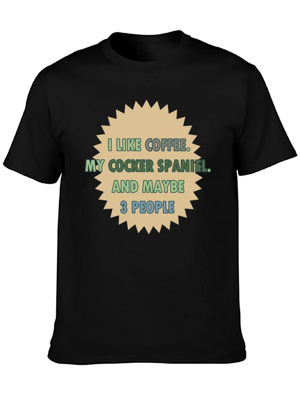 Coffee & Cocker Spaniel T-Shirt - Novelty Tee