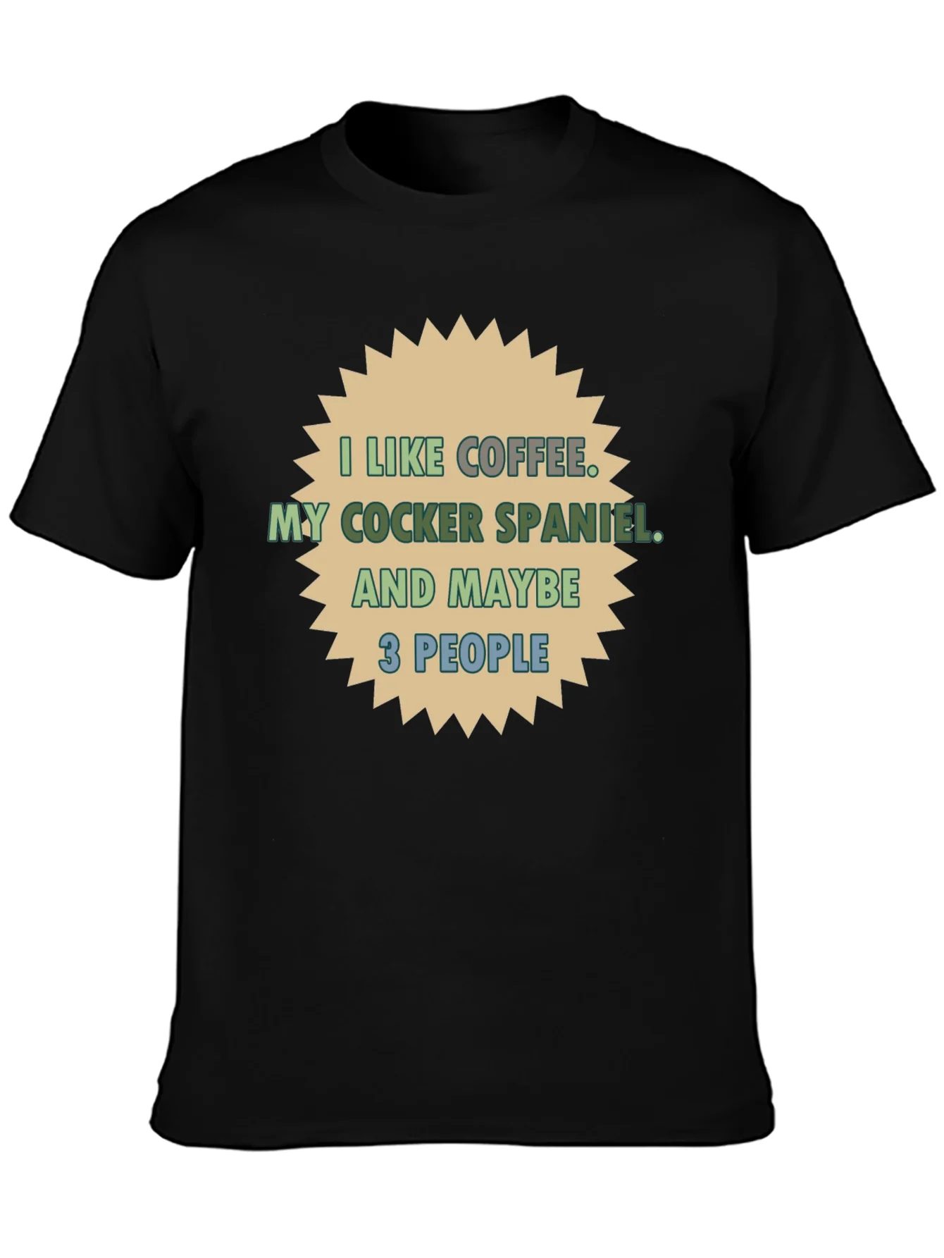 Coffee & Cocker Spaniel T-Shirt - Novelty Tee
