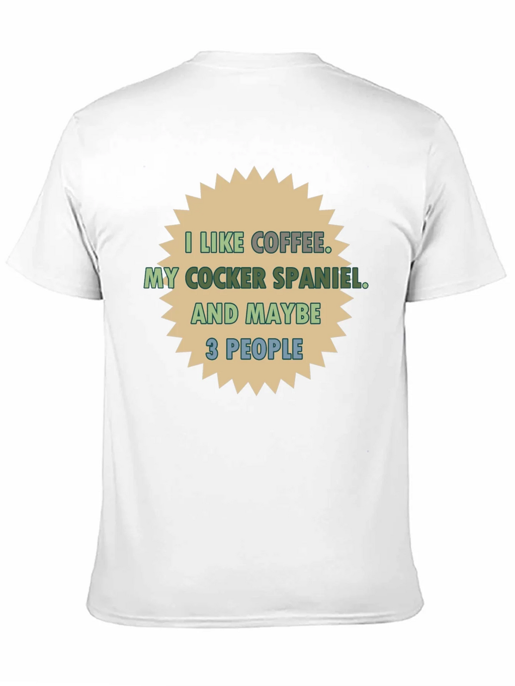 Coffee & Cocker Spaniel T-Shirt - Novelty Tee