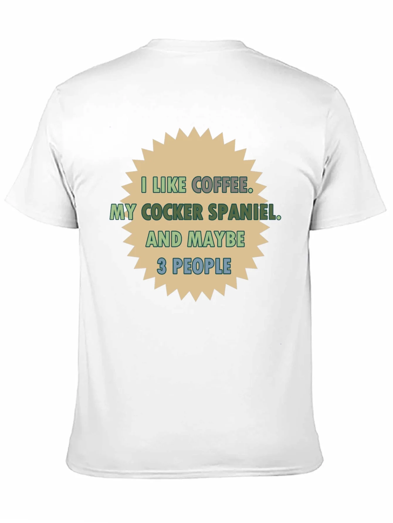 Coffee & Cocker Spaniel T-Shirt - Novelty Tee