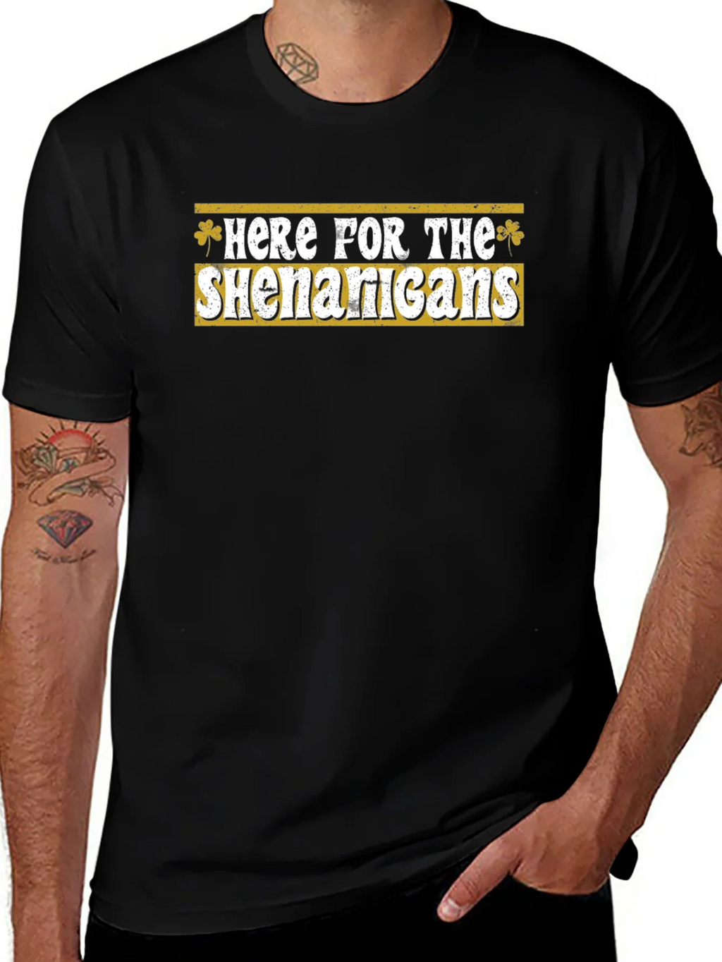 Here for the Shenanigans St. Patricks Day Tee