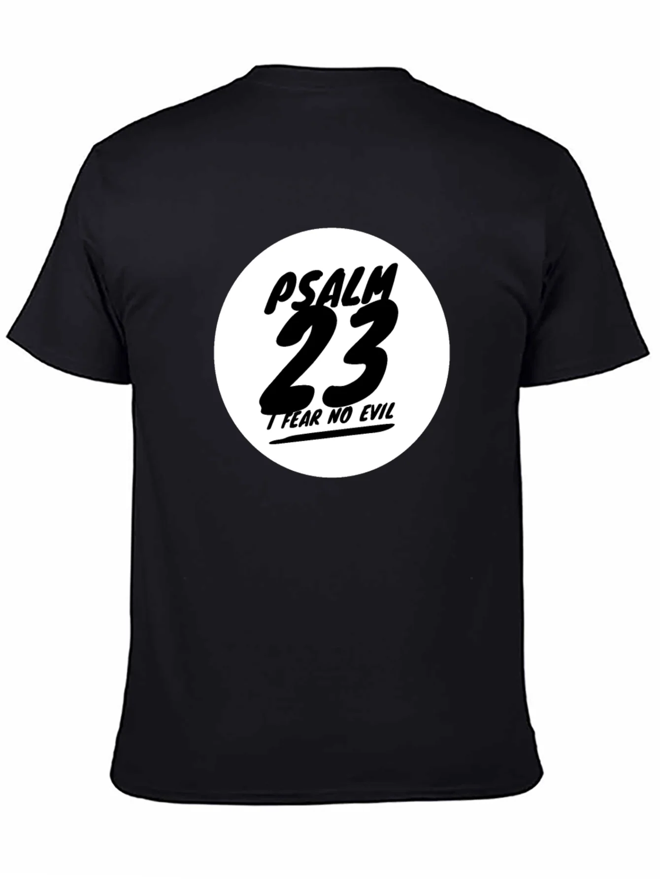 Psalm 23 Black T-Shirt - Fear No Evil
