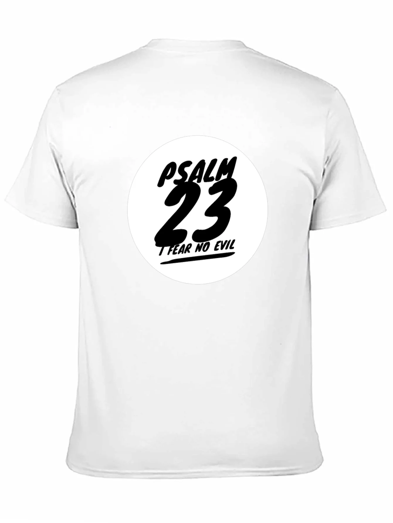 Psalm 23 Black T-Shirt - Fear No Evil