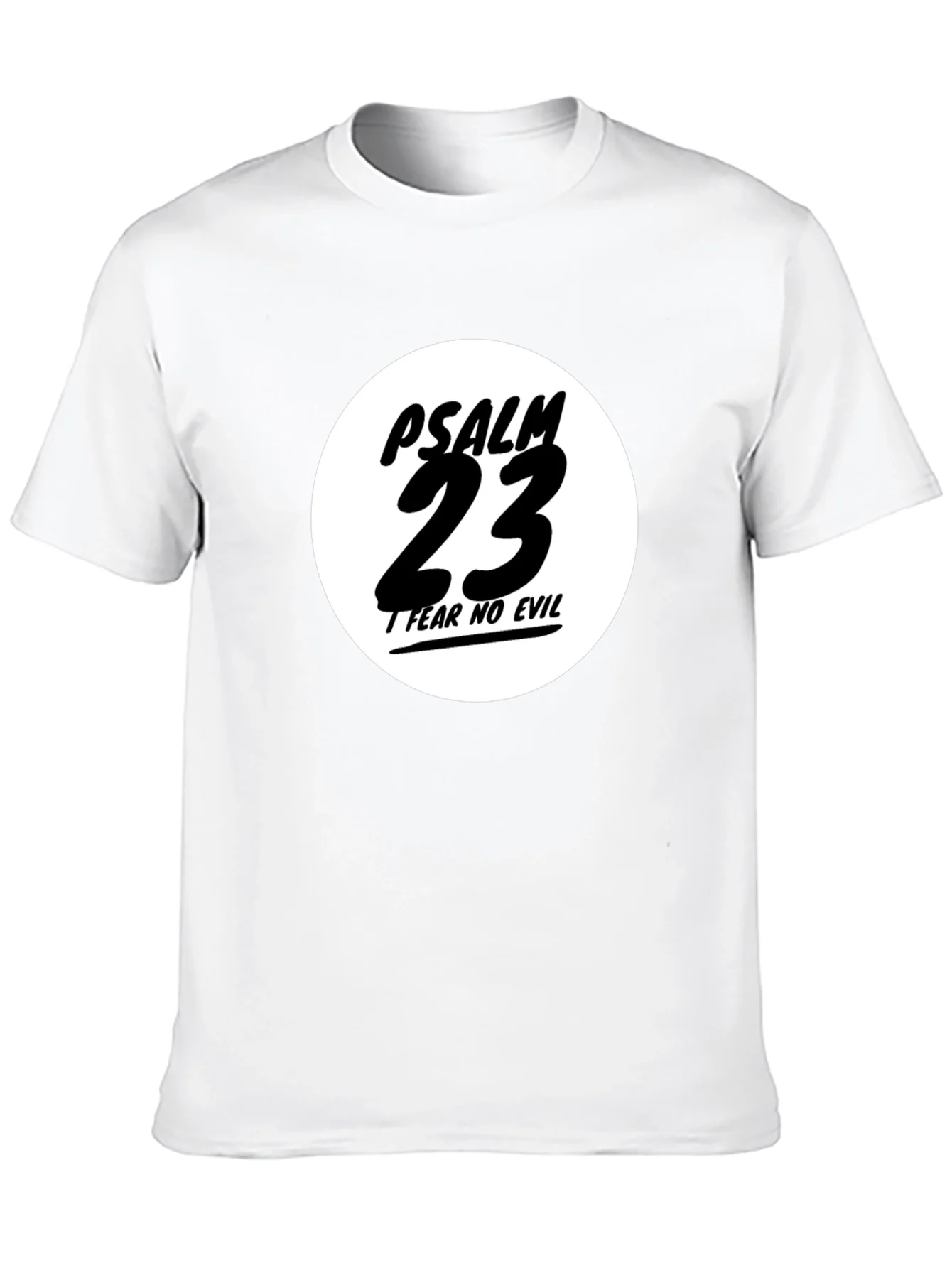Psalm 23 Black T-Shirt - Fear No Evil