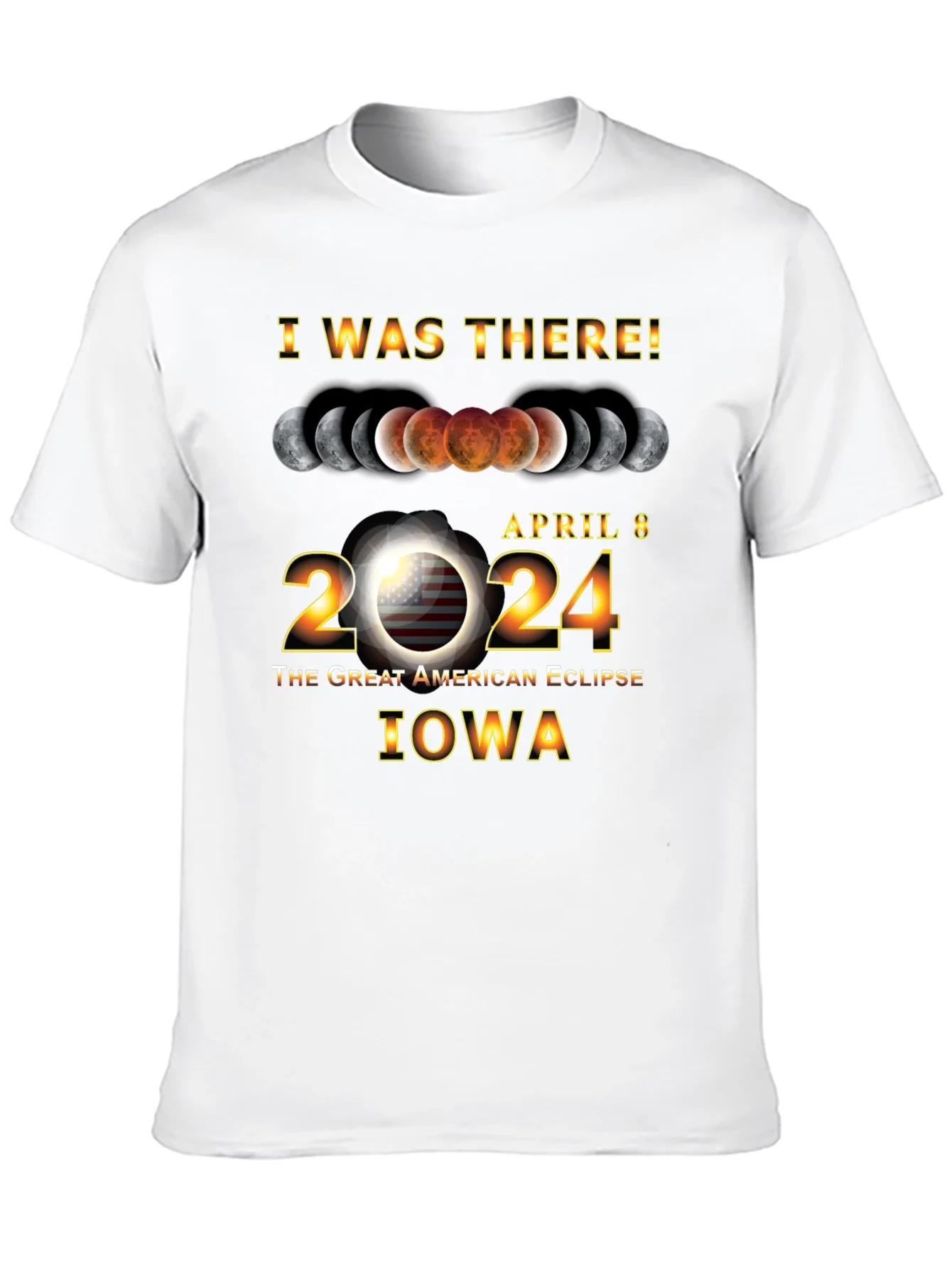 Iowa Eclipse April 8 2024 T-Shirt