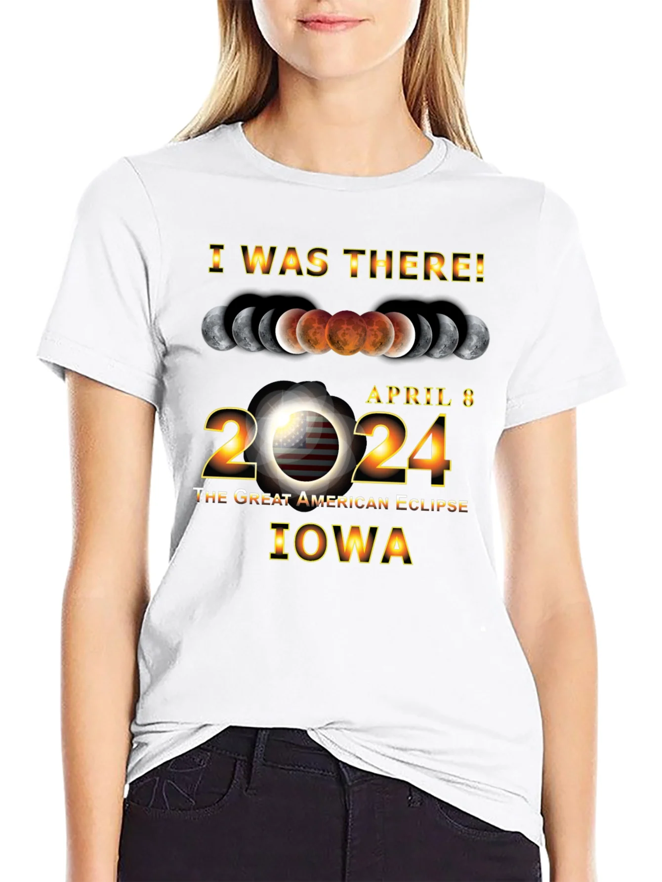 Iowa Eclipse April 8 2024 T-Shirt