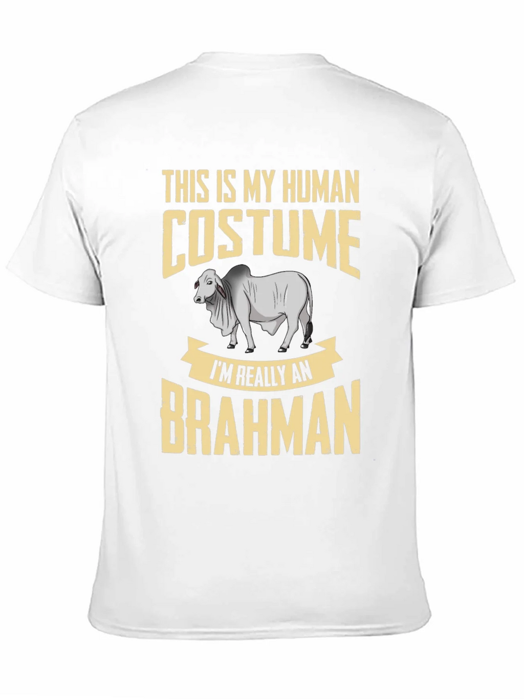 Human Costume Brahman Cattle Funny Graphic Tee