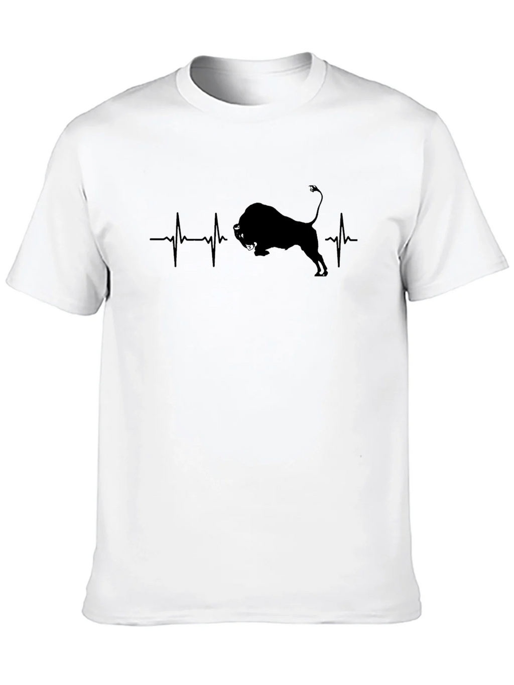Black Bull Heartbeat T-Shirt - Mens Graphic Tee