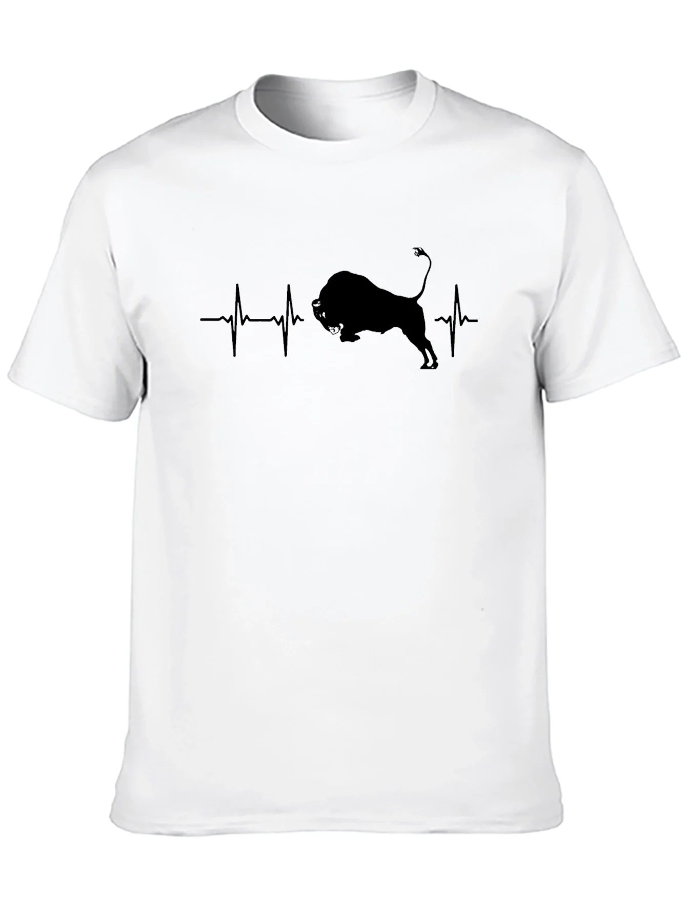 Black Bull Heartbeat T-Shirt - Mens Graphic Tee