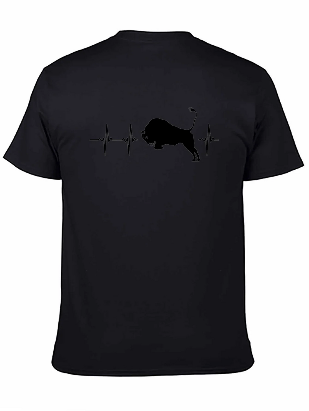 Black Bull Heartbeat T-Shirt - Mens Graphic Tee
