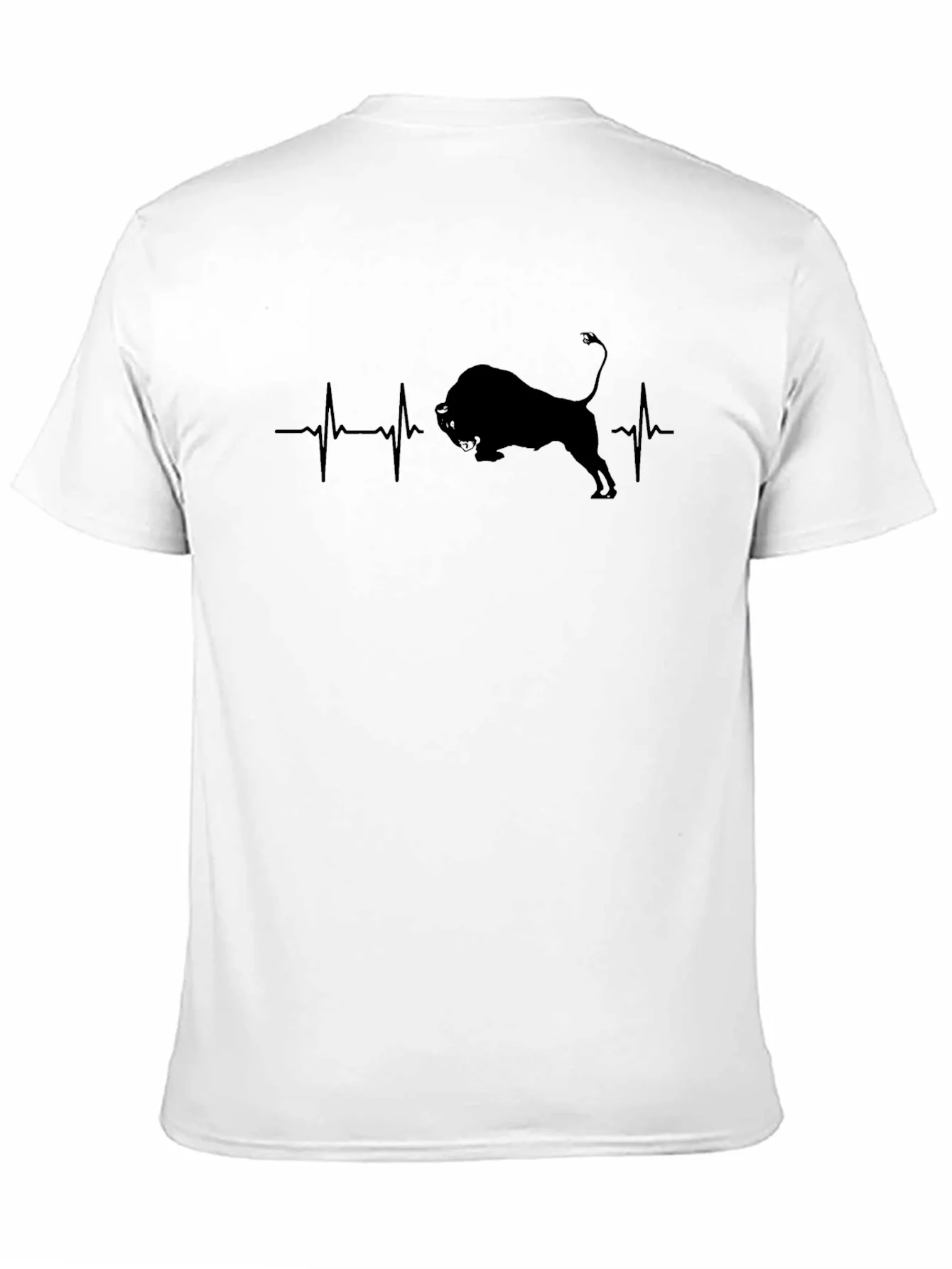 Black Bull Heartbeat T-Shirt - Mens Graphic Tee
