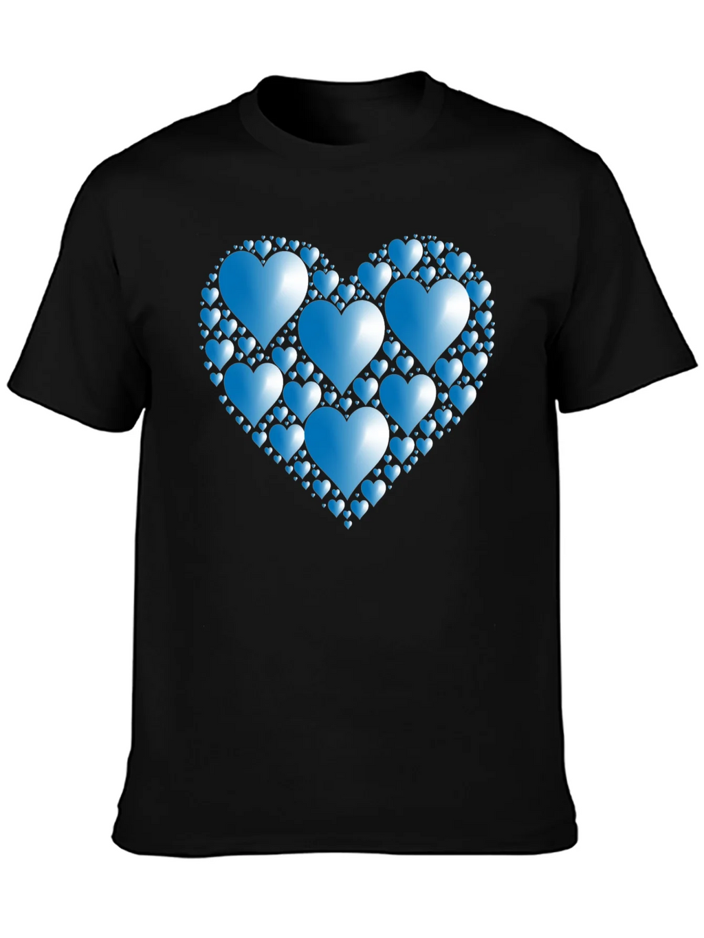 Heart of Hearts Graphic Tee - Black Casual Shirt